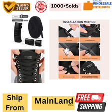 8mm No Tie Shoe Laces Press Lock Shoelaces Without Ties Elastic Laces Sneaker