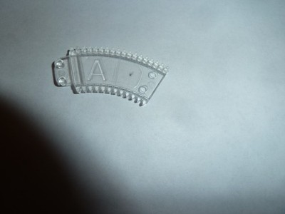 Spirotrack Kenner Super Spirograph  #A letter clear Replacement Wheel Gear Bar