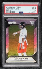 2016 Panini Prizm Rookie Silver Prizm Leonard Floyd #214 PSA 9 MINT 1c7