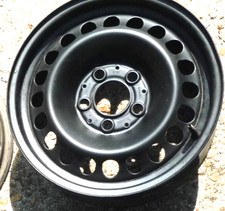 Mercedes Stahlfelge in 6 1/2J x 15 Zoll Et37 W210 w126 w124 Felge schwarz 5 loch