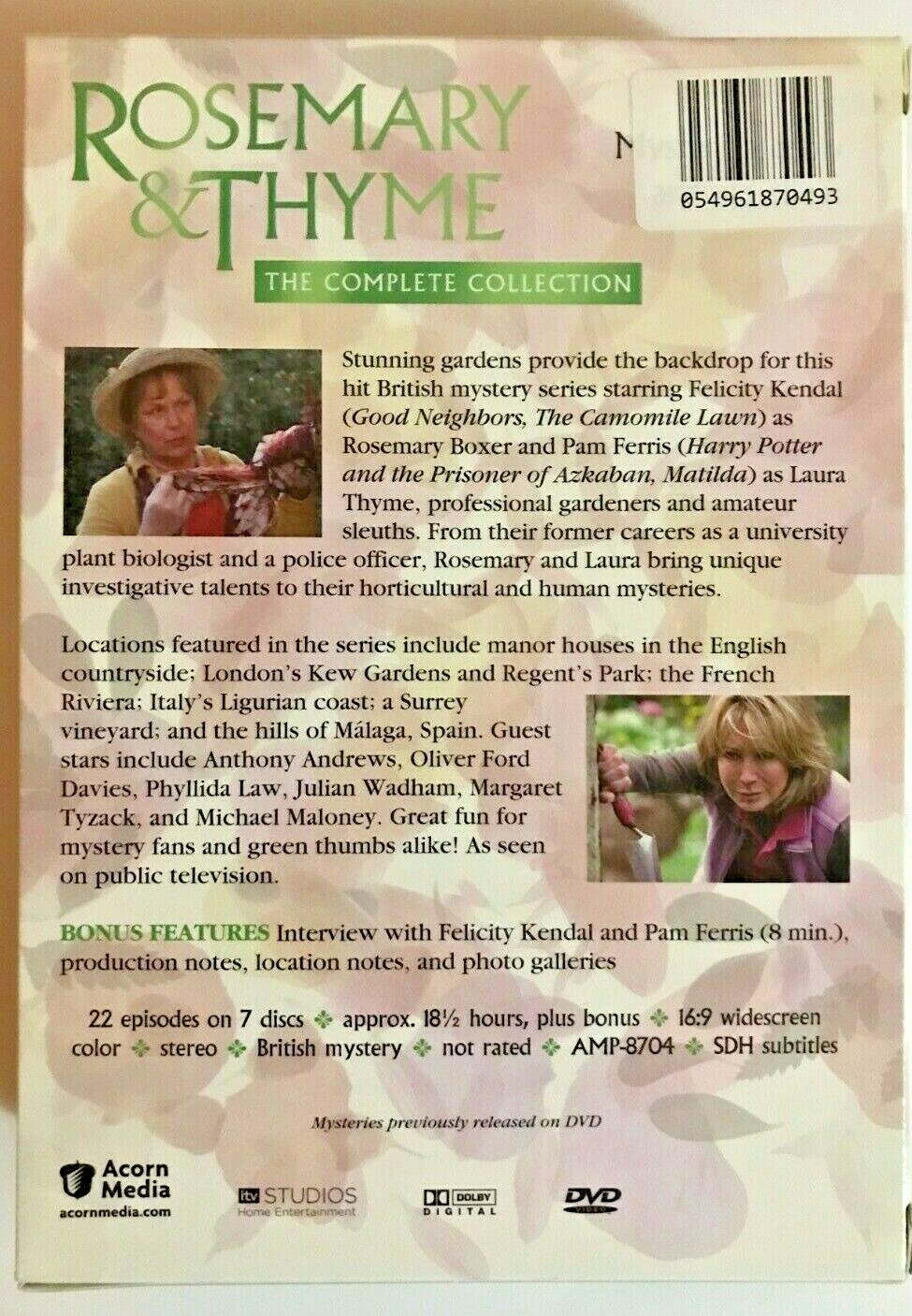 Rosemary & Thyme The Complete Collection (DVD, 2011, 7Disc Set) for