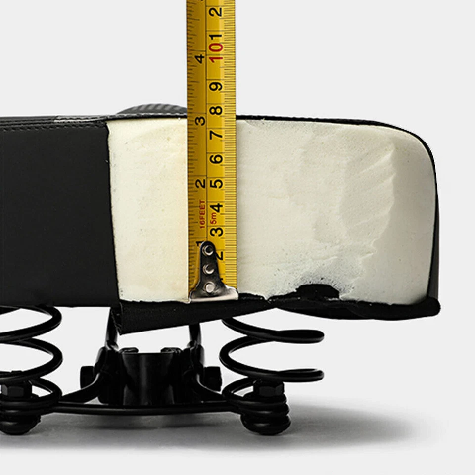 Asiento de bicicleta de gran tamaño para hombre y mujer cómodo, cojín de asiento de bicicleta suave extra ancho Foto 3 de 4