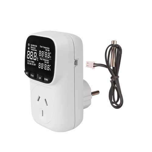 Digital Temperature Controller 2400W Thermostat Timer With Sensor 240V 10A - Picture 4 of 13