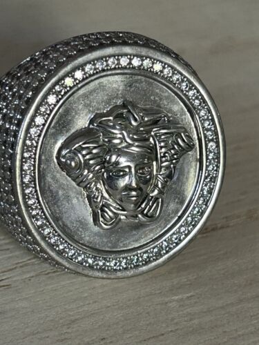 Medusa Grob Silber Zirkonia Ring Gr. 9,5 gebraucht - Bild 3 von 6