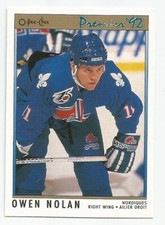 OWEN NOLAN 1991-92 O-PEE-CHEE CARD NM-MT+ CONDITION