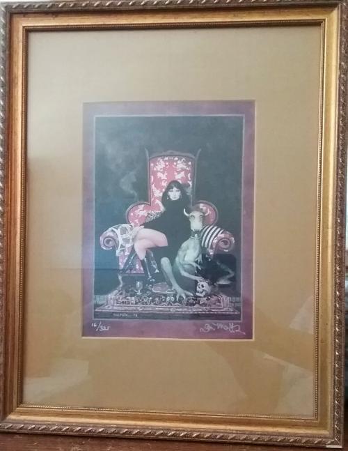 Don Maitz SIGNED "Lady and Her Pet" Limited Edition 16/325 FRAMED ART PRINT