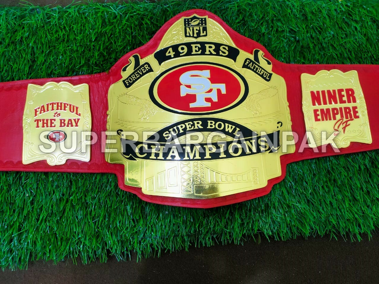 SF 49ers Championship Wrestling Brass 2mm Belt