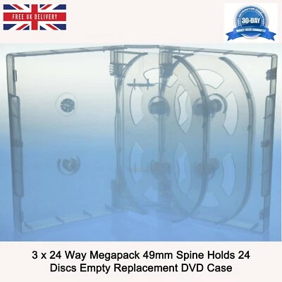Megapack DVD 49mm [24 Discos] Nuevo Estuche Scanavo Vacío de Repuesto