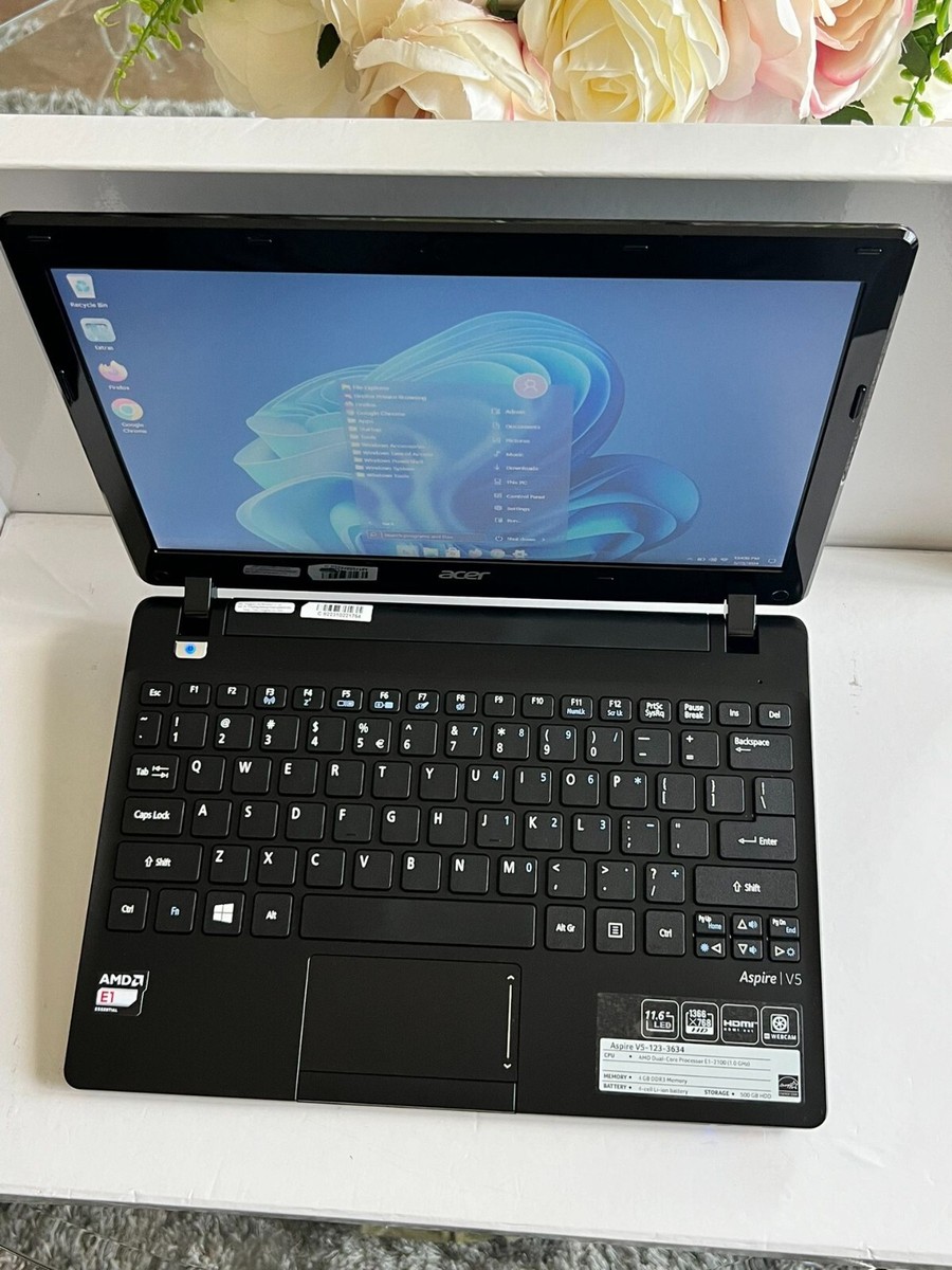 Acer Aspire V5-123 ZHL Laptop 12” AMD E1 500GB HDD 4GB RAM
