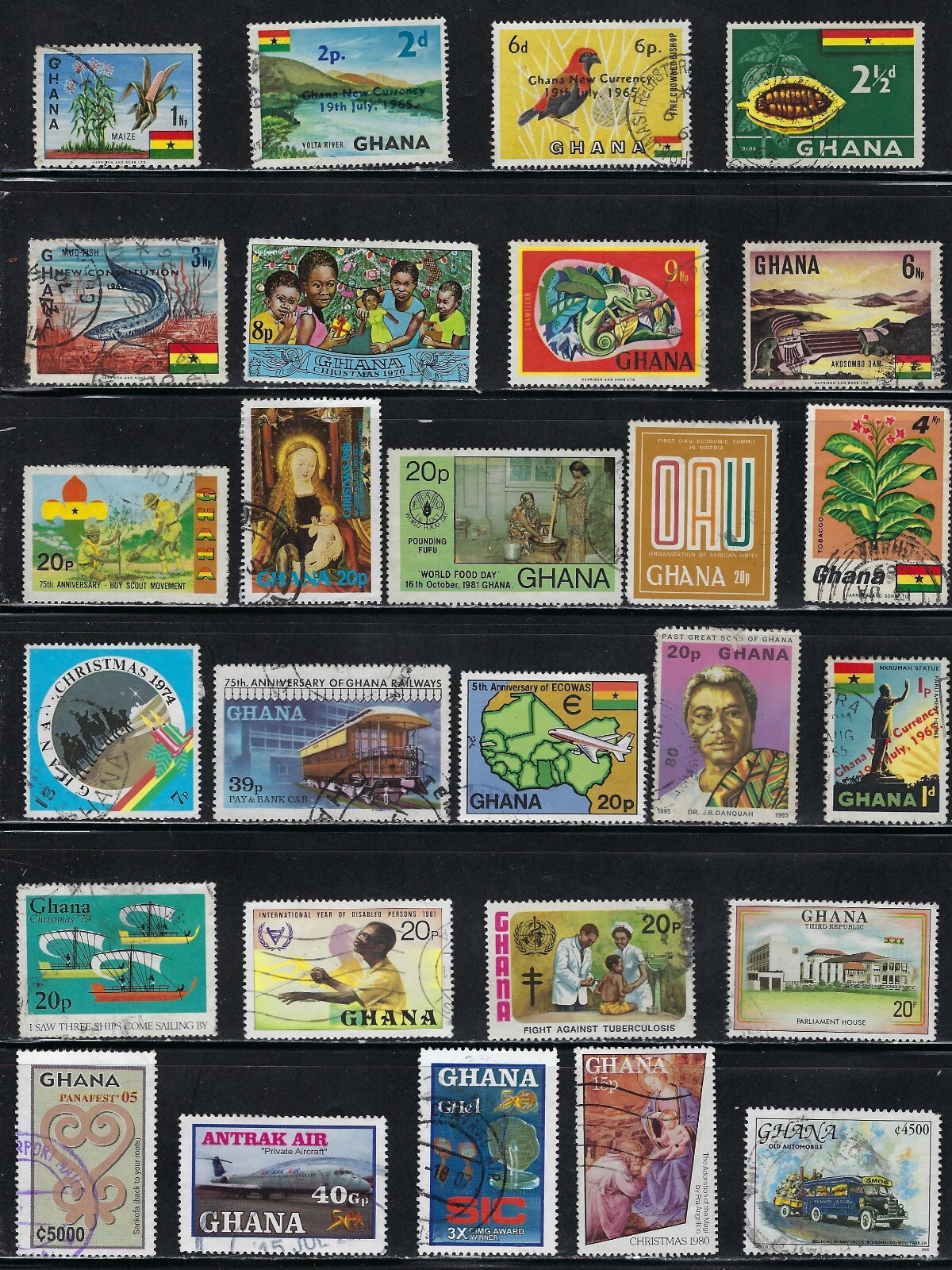 Ghana - Nice Collection of Stamps ......................32P...........R ...