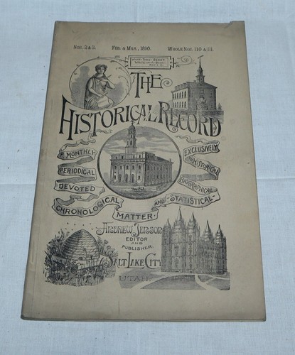 The Historical Record | *1886-1890* Jenson Mormon Periodical Signed By Pioneer - Imagen 9 de 9