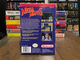 Mega Man 6 Video Game w/ Box for Nintendo NES CIB *CLEANED,TESTED,AUTHENTIC*