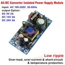 AC-DC 110V 120V 220V 230V to 5V 12V 24V 2A Converter Board Module Power Supply