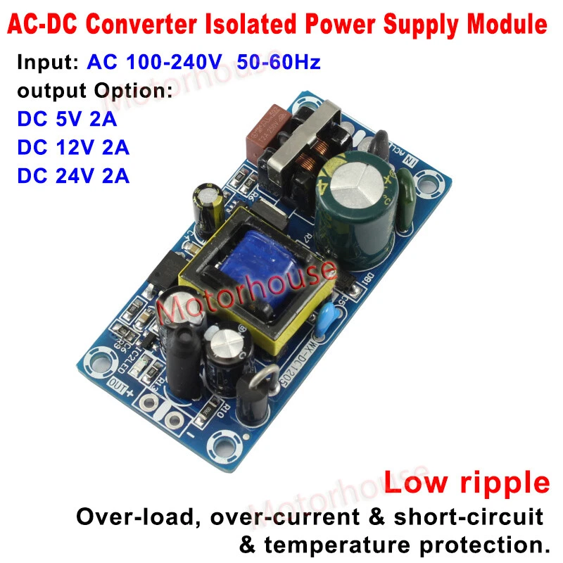 AC-DC 110V 120V 220V 230V auf 5V 12V 24V 2A Konverter Platine Modul Netzteil