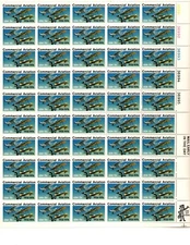 #Scott's 1684  13 cent Commercial Aviation  Sheet of 50, MNH - OGH