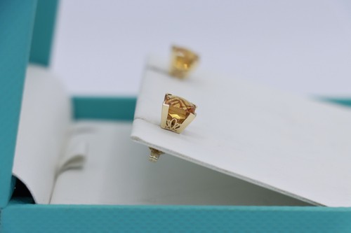14K Yellow Gold EFFY 4-1/5 ct. t.w. Citrine Stud Earrings - 第 7/13 張圖片