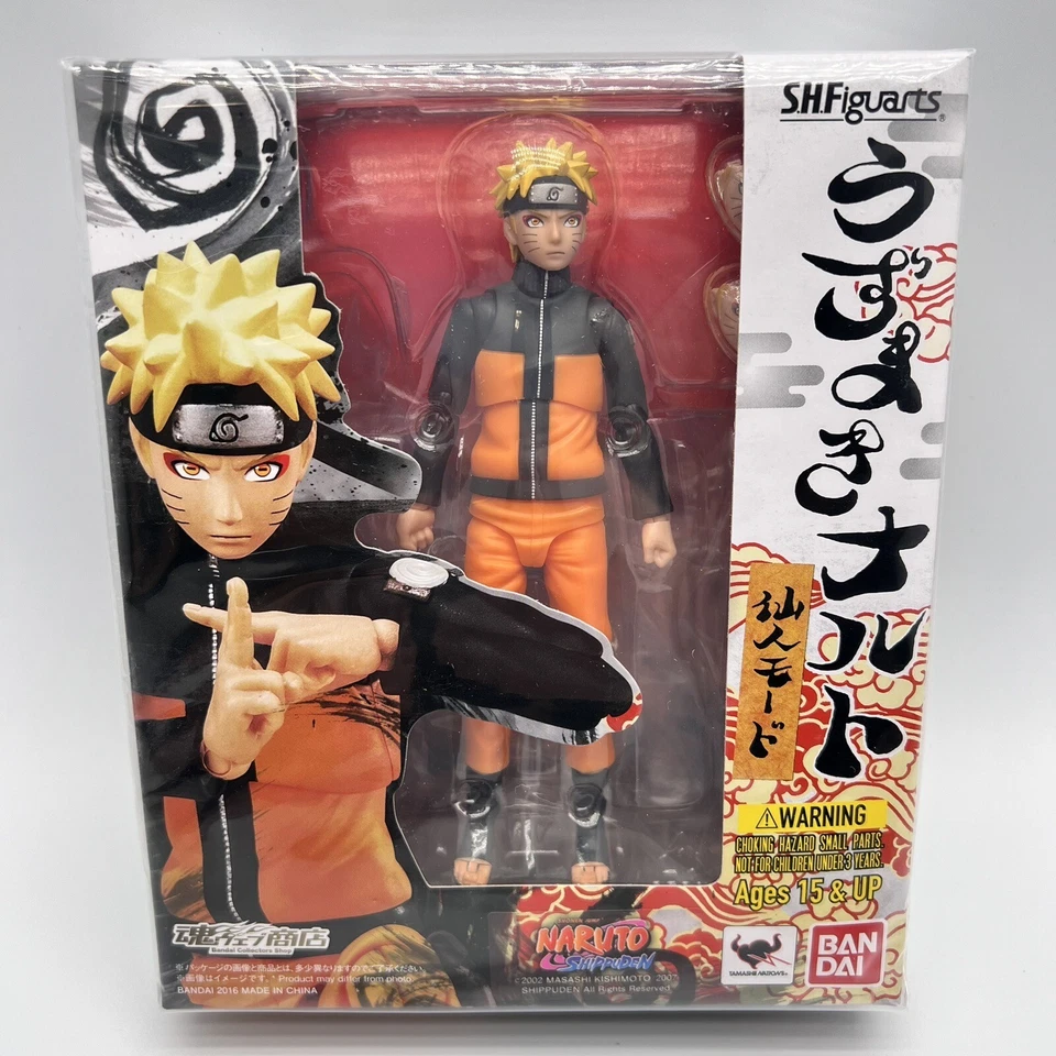 Figura de acción SH Figuarts Sennin Mode Naruto Bandai Tamashii 2016 como nueva Foto 2 de 4