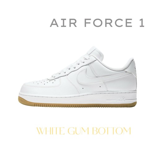 air force 1 white gum bottom
