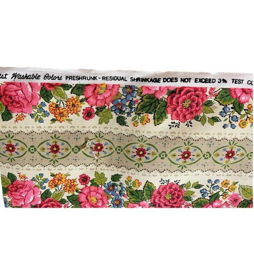 6.5 yds Vtg House 'N Home Fabrics & Draperies Decorator floral Upholstery Fabric - Picture 11 of 23