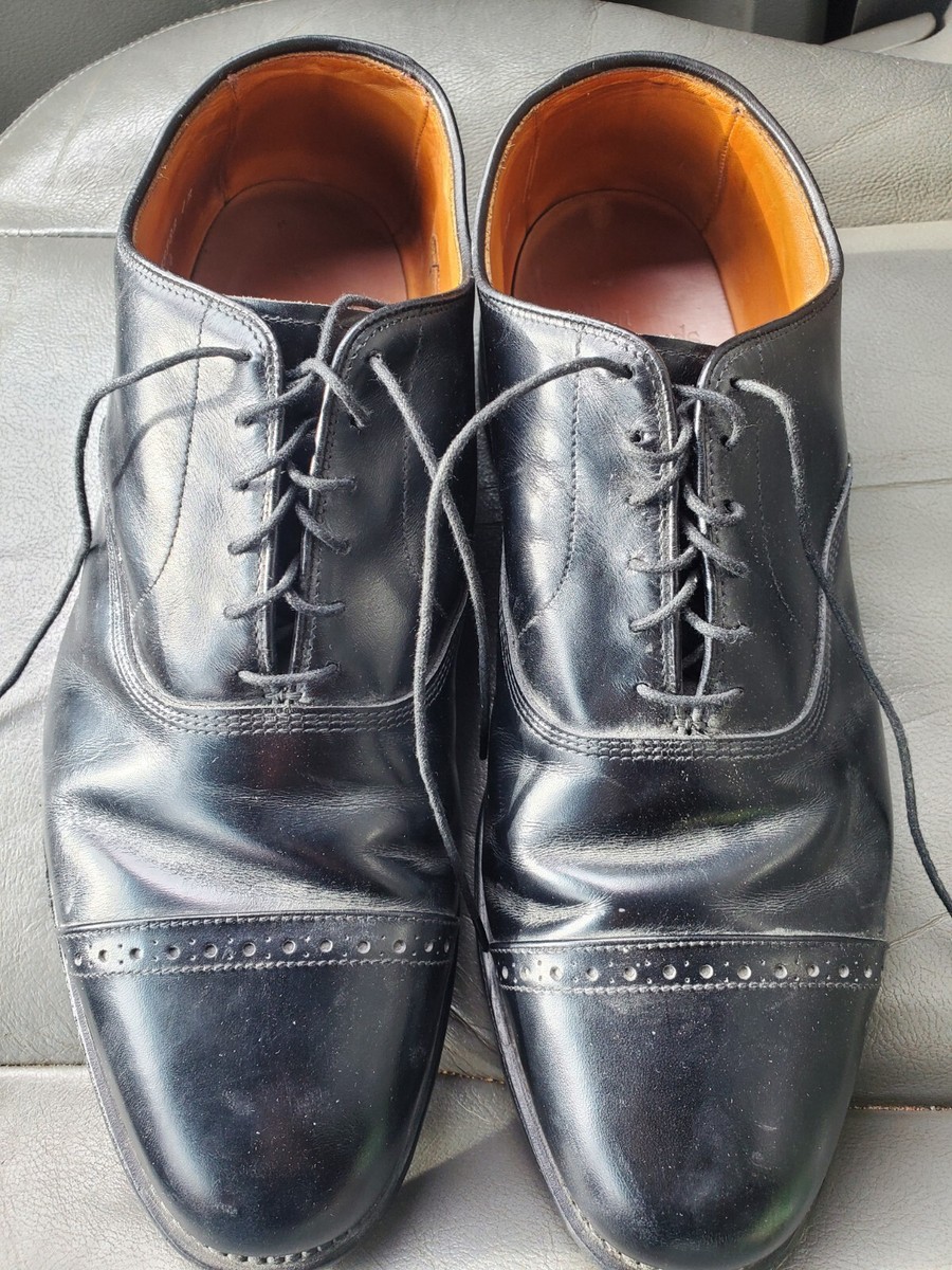 Allen Edmonds Fifth Avenue Shoes Men 12 D Black Leather Cap Toe Dress Oxfords Fifth Avenue Cap-toe Oxford Dress Shoe with Dainite Sole  main image 4