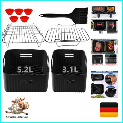 6pcs Silicone Mould for Hot Air Fryer Accessories - Airfryer Accessories for ...