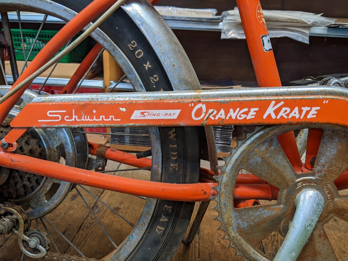 Original LH Nov 1972 Schwinn Stingray Orange Krate 5-Speed