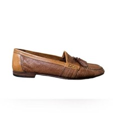 Bally Zack Men’s brown leather tassel loafers 9 M