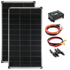 Solar Set 12V 2x140 Watt Solarpanel Solaranlage Garten Camping 20A PV 0% MwSt