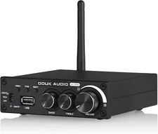 M1 PRO 320W Bluetooth Power Amplifier, 2 Channel Audio Amp, Wireless Receiver, f