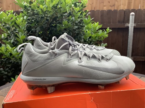 NEW MEN'S NIKE LUNAR VAPOR ULTRAFLY ELITE Gray Baseball Cleats 852686-001 Sz 13 - Picture 4 of 10
