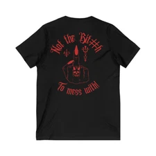 Not the Bit#h to mess with ! U.S. Unisex Jersey Short Sleeve V-Neck Tee