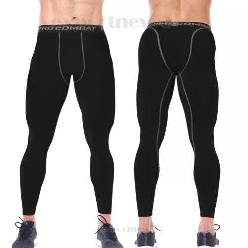 Herren Kompressions Leggings Hose Trousers Fitness Baskerball Jogginghose HEISS - Bild 13 von 24