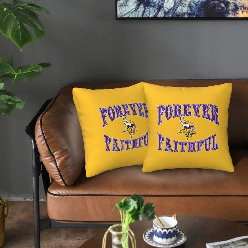 Minnesota Vikings Forever Faithful Throw Pillow Covers