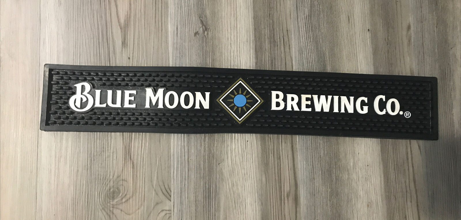 Max 71% OFF Blue Moon Brewing Co Beer Weekly update Rubber Rail Cave Bar Decor Man Mat