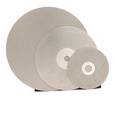 4 Pack 6 Inch Diamond Coated Flat Lap Wheels - 60, 600, 1200, 3000 Grit For Lapidary Sanding