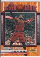 LEBRON JAMES Action Shots 2018/19 INSERT BASKETBALL CARD Cavs LA Lakers Foil LE!