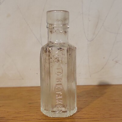 Glas Chemie Klar Flasche. Seltener Fund