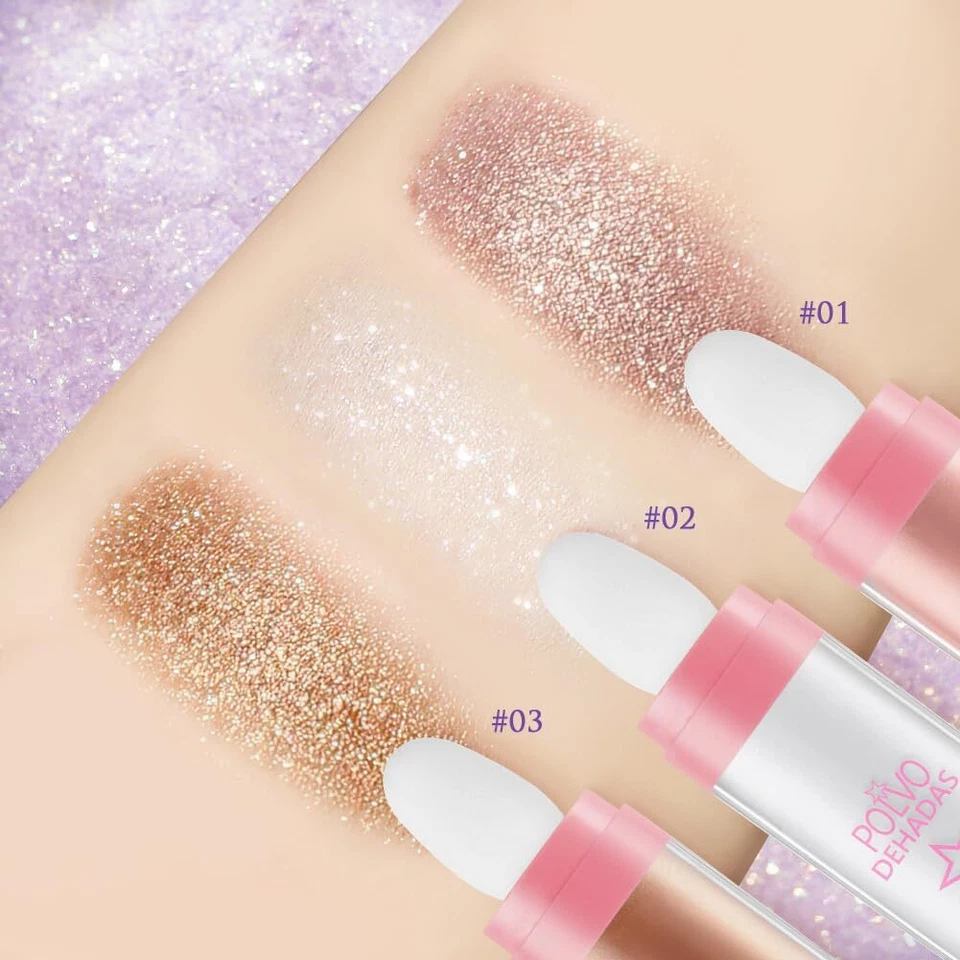 Highlighter Puder Stick Glitzer Patting Puder Body Glitter Highlighter Pattin... - Bild 4 von 4