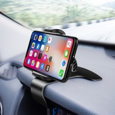 Soporte de tablero de instrumentos de automóvil negro accesorio de clip de montaje HUD para teléfono celular móvil GPS