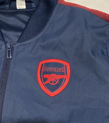 Adidas Arsenal FC Anthem Fullzip Jacket Blue EH5607 Youth Sz