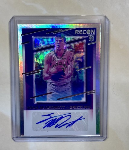 SEAN MCDERMOTT 2020 PANINI RECON AUTO AUTOGRAPH ROOKIE RC #RRS-SEA GRIZZLIES