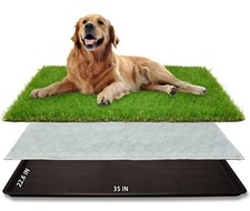 Artificial Dog Grass Bathroom Turf, Washable  Potty system-35"x22.6" 