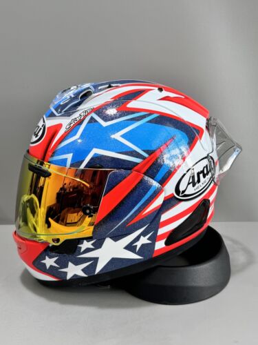 Arai Rx7x Hayden Motorcycle Red Full Helmet Riding Full Face Helmet Universal - Picture 3 of 13