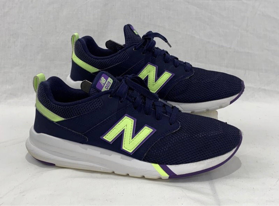 【藍ページ】 New Balance 009 Blue/ Purple & Neon Sneakers Shoes Women's