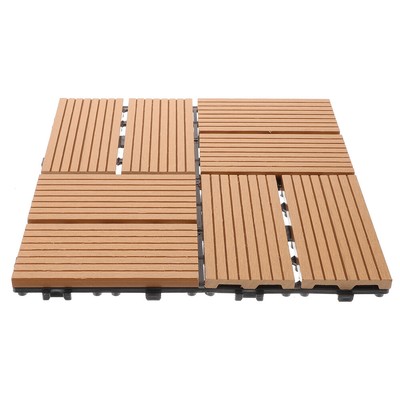  Wood Plastic Floor Backyard Deck Tile Balcony Flooring for Porch