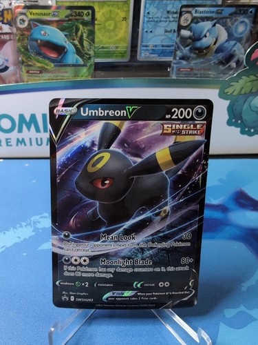 Umbreon V - SWSH203 - Pokemon Sword & Shield Promo Ultra Rare Holo Card NM