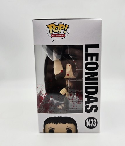 Funko POP! Movies 300 Leonidas 1473 Bloody Amazon Exclusive w/ .50mm Protector - Picture 3 of 3