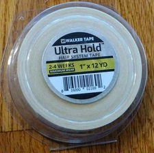 Walker Ultra Hold Hair System Tape,  1" x 12 Yds: For Lace Wigs, Toupees.