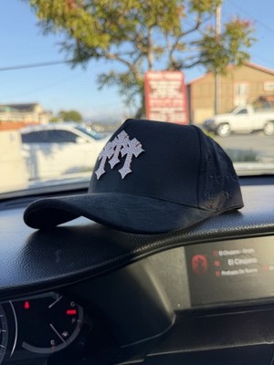 El Barbas Hats Men s Black Solid Logo Baseball Cap Adjustable One Size
