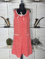 Vintage 60s midi dress red floral boho fairy festival sleeveless prairie cottage